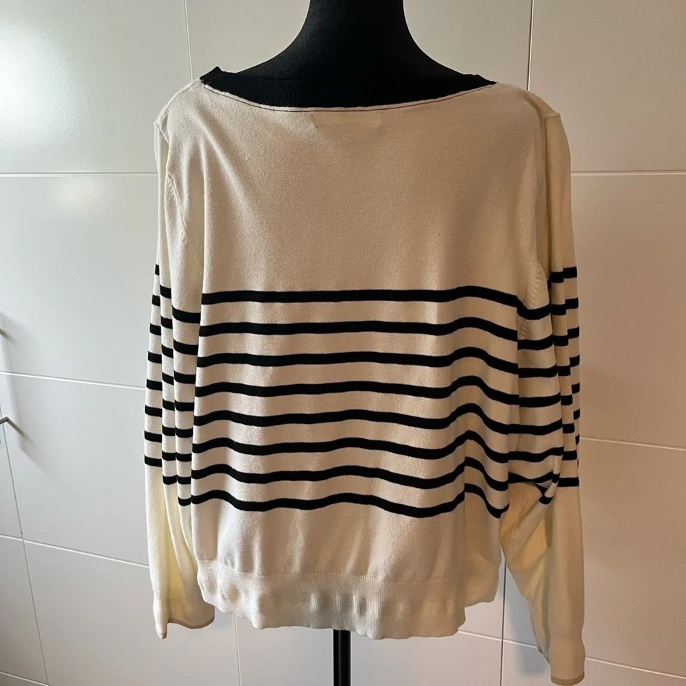Oliver Bonas Breton stripe & heart sweater